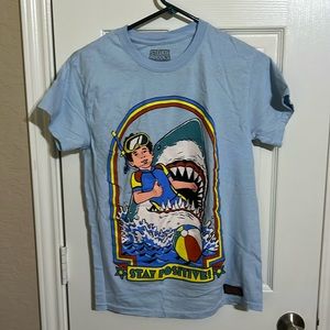Blue Steven Rhodes tshirt